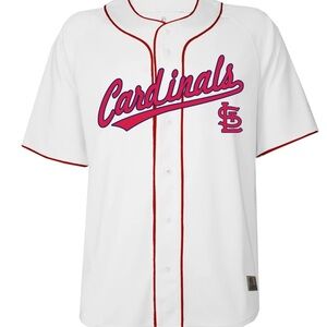 MLB White and Red St Louis Cardinals Jersey